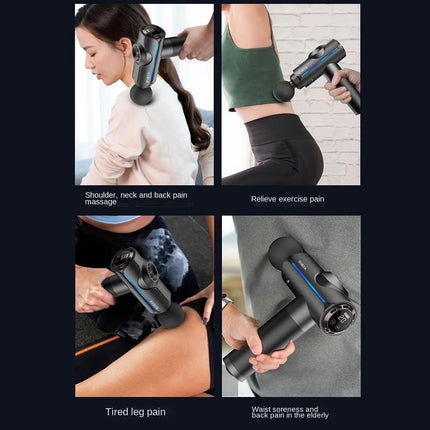 Electric Muscle Massager Gun Deep Tissue Therapy for Neck and Body Fitness
