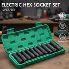 10 Piece Impact Socket Set Half Inch Drive High Torque Mechanic Workshop Kit