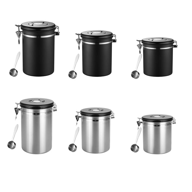 Coffee Powder Sealed Jar Airtight Storage Container for Kitchen Tea Sugar Beans