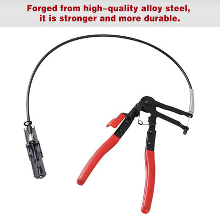 Plumbing Pliers Tool Set Adjustable Bendable Hose Clamp Throat Clip Removal Kit