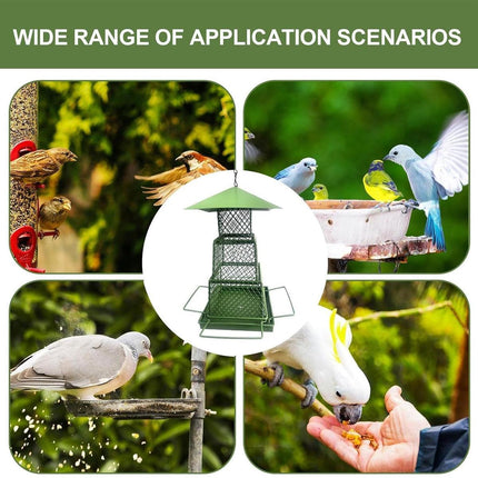 Outdoor Hanging Bird Feeder Durable Garden Feeder for Wild Birds Easy to Use