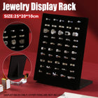 Wood Earring Ring Display Rack with Velvet Fabric for Jewelry Store Showcase Use