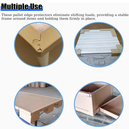 100pcs Kraft Paper Cardboard Corner Protector 90 Degree Angle Guard for Packing