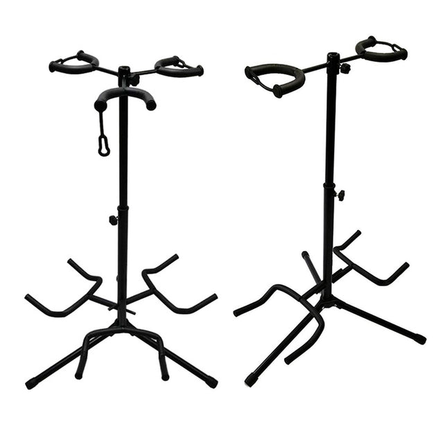 2/3Head Guitar Stand with Height Adjustment Foldable Holder Guitar Stand Bass