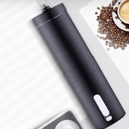 Stainless Steel Manual Coffee Grinder Ceramic Burr Portable Silver Black