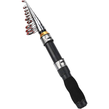 Portable Mini Fishing Rod Fishing Gear Compact Travel Rods for Outdoor Sports