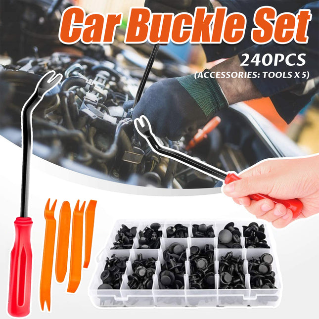 240PCS Car Buckle Set for Auto Body Trim Bumper Fender Panel Replacement Repair