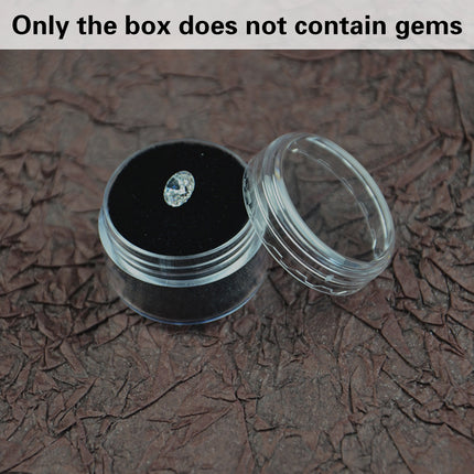 Rotary Cover Transparent Bare Stone Box Jewel Ring Face Diamond Storage Case