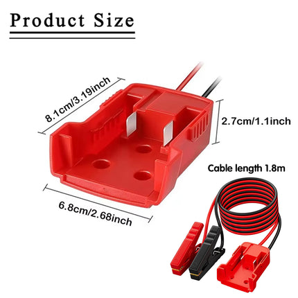 Portable Car Jump Starter Cable Emergency Power Conversion Line Durable Anti Slip