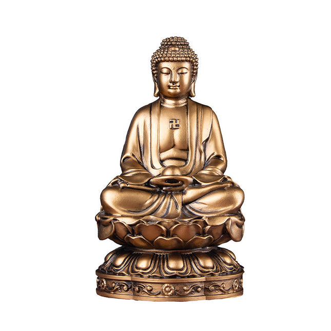 Zen Small Statue Buddha Figurine Meditation Decor for Home Office Desk Decor