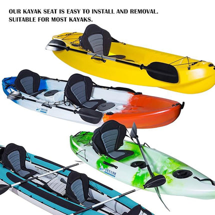 Kayak Seat Cushion Pad Detachable Backrest Paddleboard Surfboard Boat Accessory