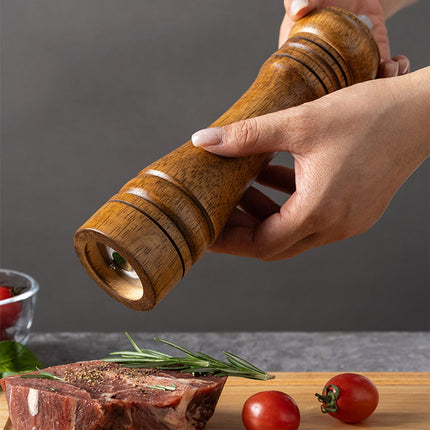 Wooden Pepper Grinder Manual Salt Spice Mill Bottle Household Grinding Tool