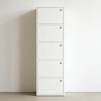 Entryway Narrow Shoe Cabinet Space Saving Hallway Organizer For Front Door
