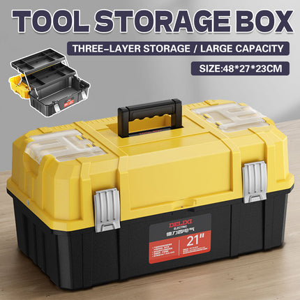 Tool Storage Box Multi Function Large Capacity Portable Tool Storage Organizer