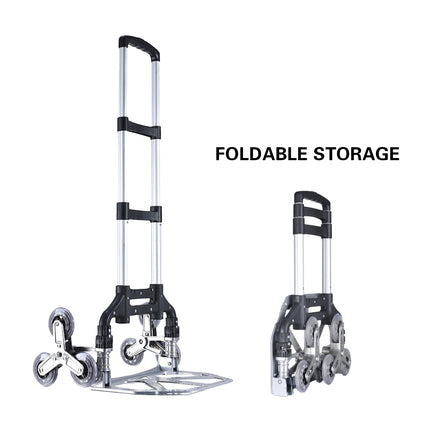 Folding Hand Truck Cart with Wear-Resistant Wheels Large Capacity Portable