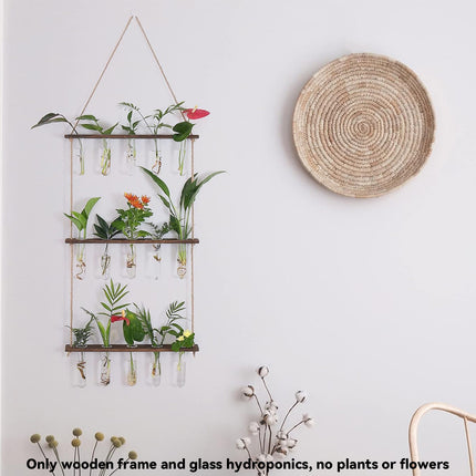 Wall Mounted Hydroponic Test Tube for Home Office Indoor Garden Decorative Vase