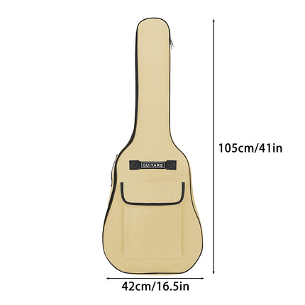 41Inch Wood Guitar Bag Basic Model 5MM Thick Cotton Double Strap Soft Guitar Bag