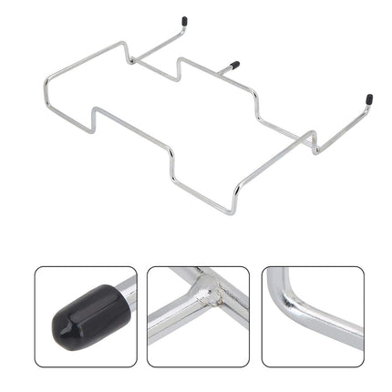 Portable Foldable Stainless Steel Trash Rack for Outdoor Camping Picnic Use