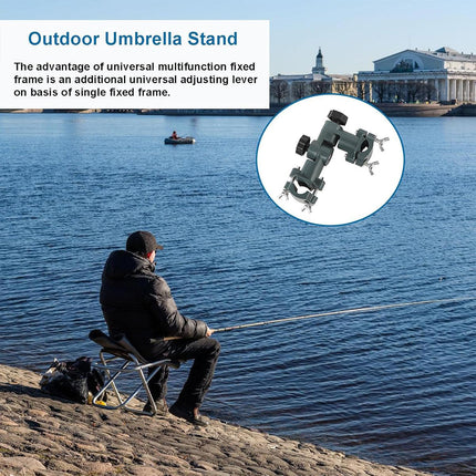 Fishing Umbrella Stand Bracket Multi Function Connector Adjustable Rod Holder