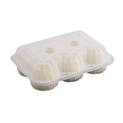100PCS Disposable Food-Container 4/6 Grids Easy to Stack for Takeaway Box Meal