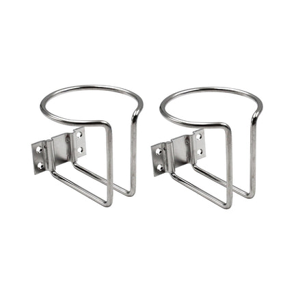 2pcs Cup Stainless Steel Boat Drink Holder Ring Holders Marine Car Truck Yacht