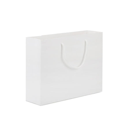 50PCS Kraft Paper Gift Bags Custom Blank Shopping Handbags for Garment Packaging