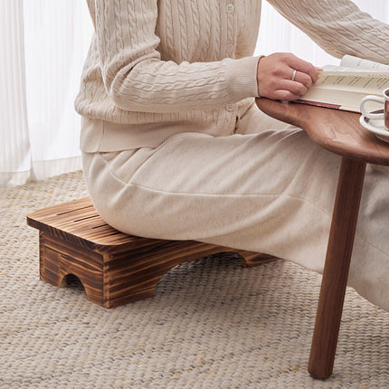 Solid Wood Small Stool Footrest Step Stool Shoe Changing Low Bench Indoor Use