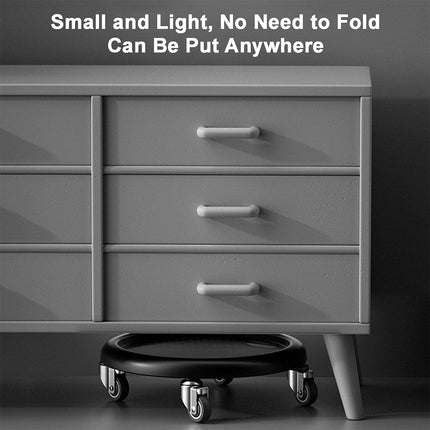 Quiet Abdominal Exercise Plate with Castor Non Slip Surface Home Gym Fitness