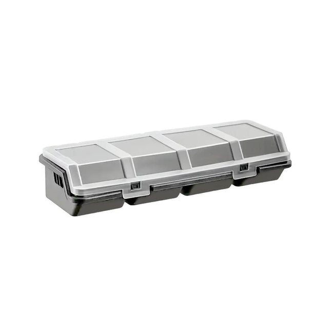 Plastic Screw Parts Storage Box Small Hardware Organizer Case with Four Grids