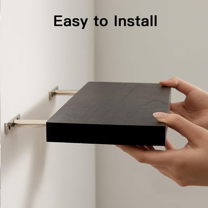 3 PCS Wooden Wall Shelf Single Board Wall Mounted Home Decor Living Room Bedroom