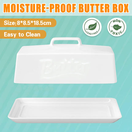 Large Capacity Sealed Ceramic Butter Tank Universal Model With Lid Storage Box