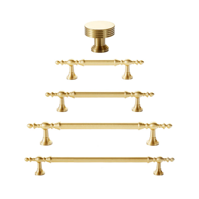 Copper Closet Door Puller 5 Sizes Light Luxury Full Copper Solid Handle Knob