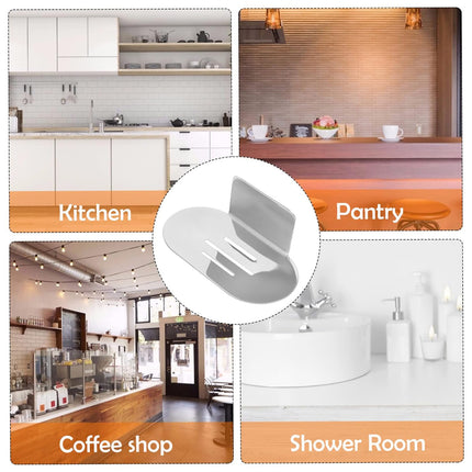 Stainless Steel Soap Dish Bathroom Soap Box Wall Mounted Rack Hanger for Shower