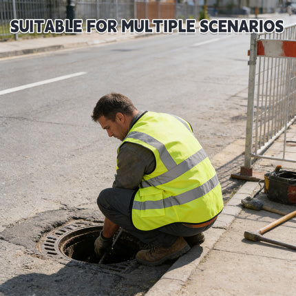 Reflective Safety Vest Breathable High Visibility Durable for Road Construction