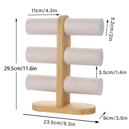 Three Tier Jewellery Display Stand Bracelet Storage Rack Desktop Bracelet Holder
