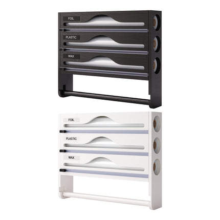 Multi-Function Cling Film Cutter Dispenser Box for Cling Film Kitchen Paper Use