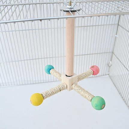 Parrot Toy Rotating Station Stand for Parrots Cockatiel Bird For Small Birds