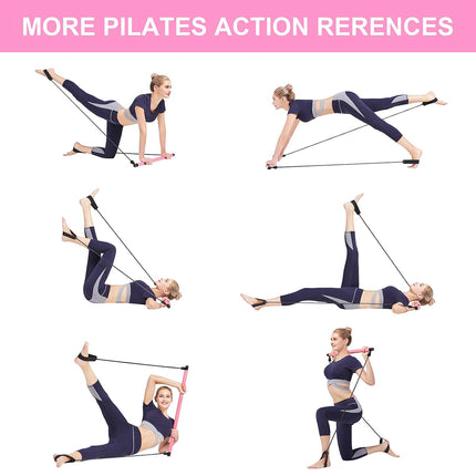 Pilates Stick Multi-functional Fitness Stick Elastic Training Tension Rope