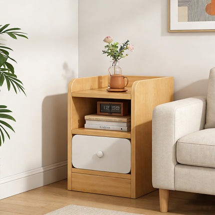 Ultra Narrow Bedside Table Storage Cabinet 30x30x50cm Bedroom Nightstand Drawer