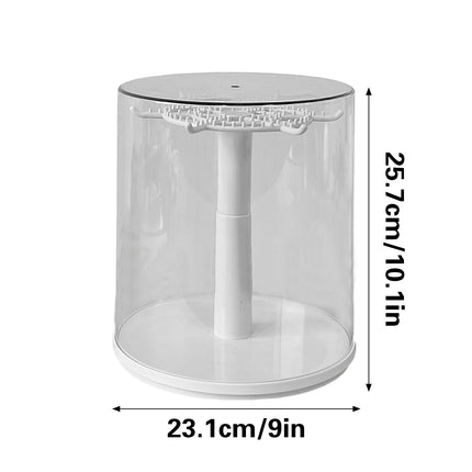Doll Pendant Display Box Transparent Rotary Hand Operated Blind Box Storage Rack