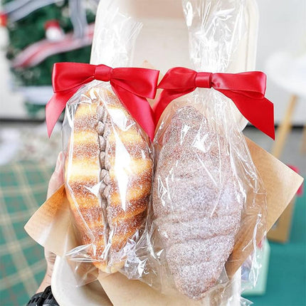 50pcs Bow Gift Packaging Sealing Tie Drawstring Baking Wrap Bag Decorative Ties