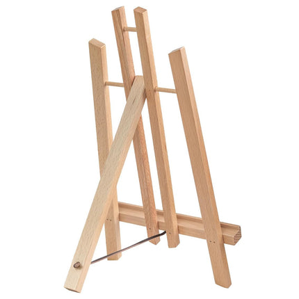 Tabletop Solid Wood Easel Adjustable Height Foldable for Art Sketch Oil Painting