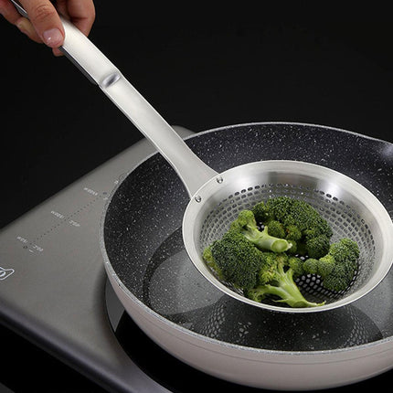 Stainless Steel Colander Spoon Kitchen Strainer Tool for Pasta Rice Vegetable