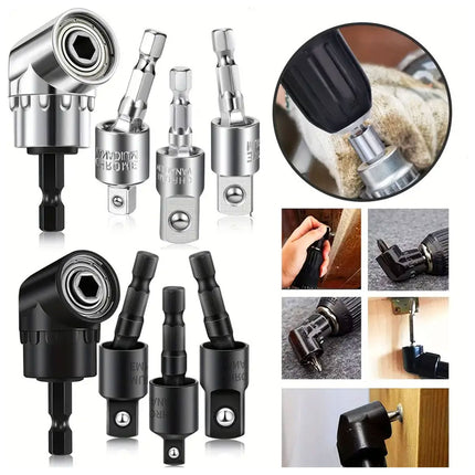 3PCS Universal Adapter Hexagon Shank to Square Head Connecting Rod for Tools