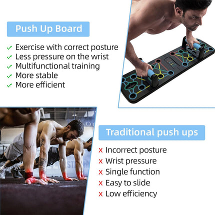 Push Up Board Home Multi Functional Fitness Folding Portable Gym Exercise Tool