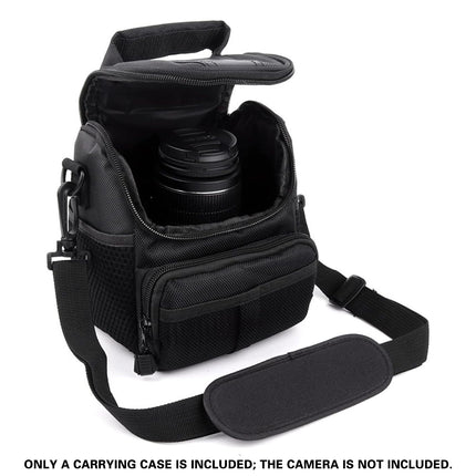 Shoulder Camera Bag Durable with Multi-Compartment for DSLR SLR Use 14x12x17cm
