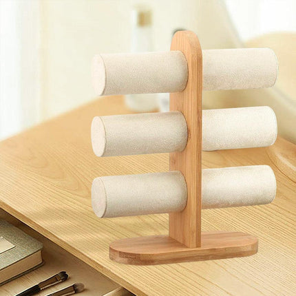 Three Tier Jewellery Display Stand Bracelet Storage Rack Desktop Bracelet Holder