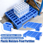2PCS Plastic Moisture Proof Partition Hollow and Raised Design