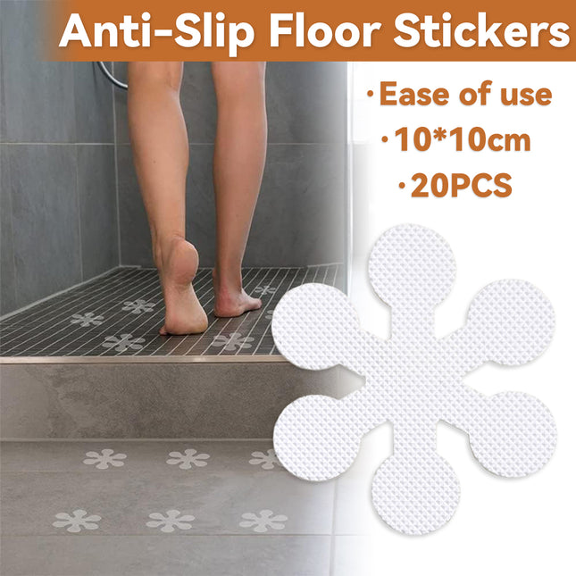 20PCS Non-Slip Shower Stickers for Bathtub and Bathroom Floor Grip Strips