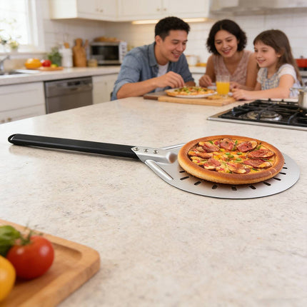 Perforated Round Pizza Turning Peel 7 8 9 Inch
